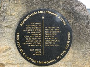 Greenwich Meridian Marker; England; Cambridgeshire; Somersham